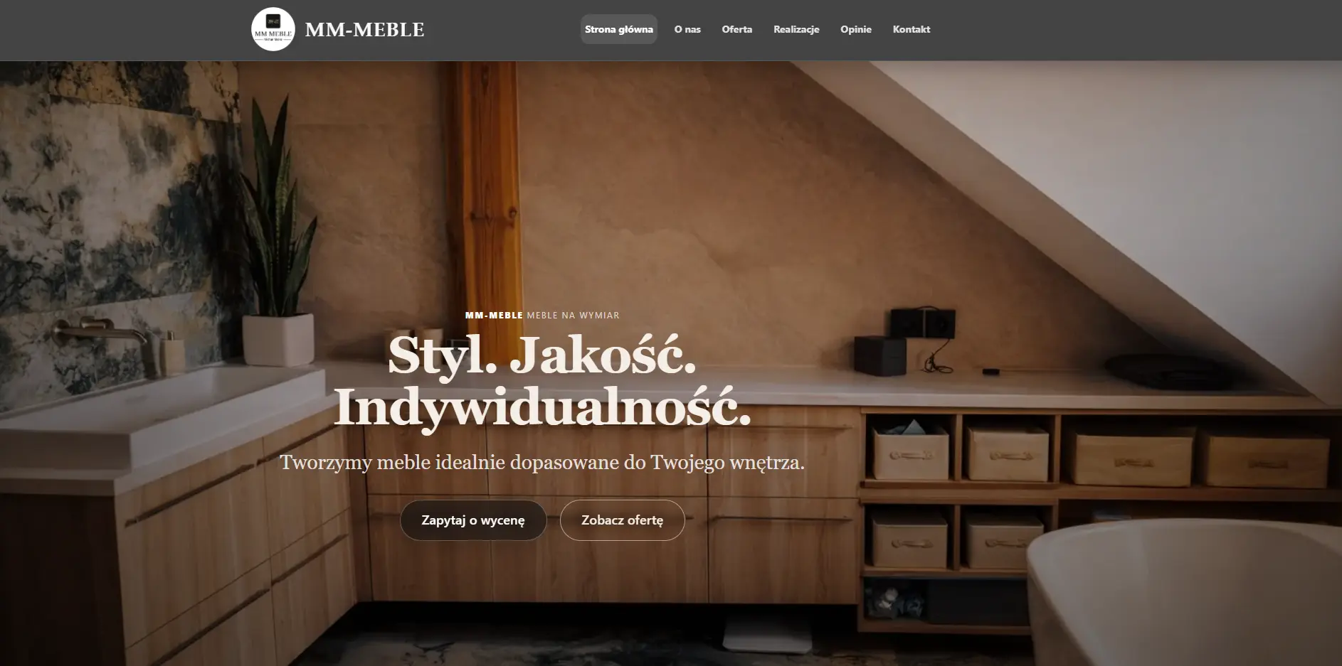 Strona internetowa MM Meble