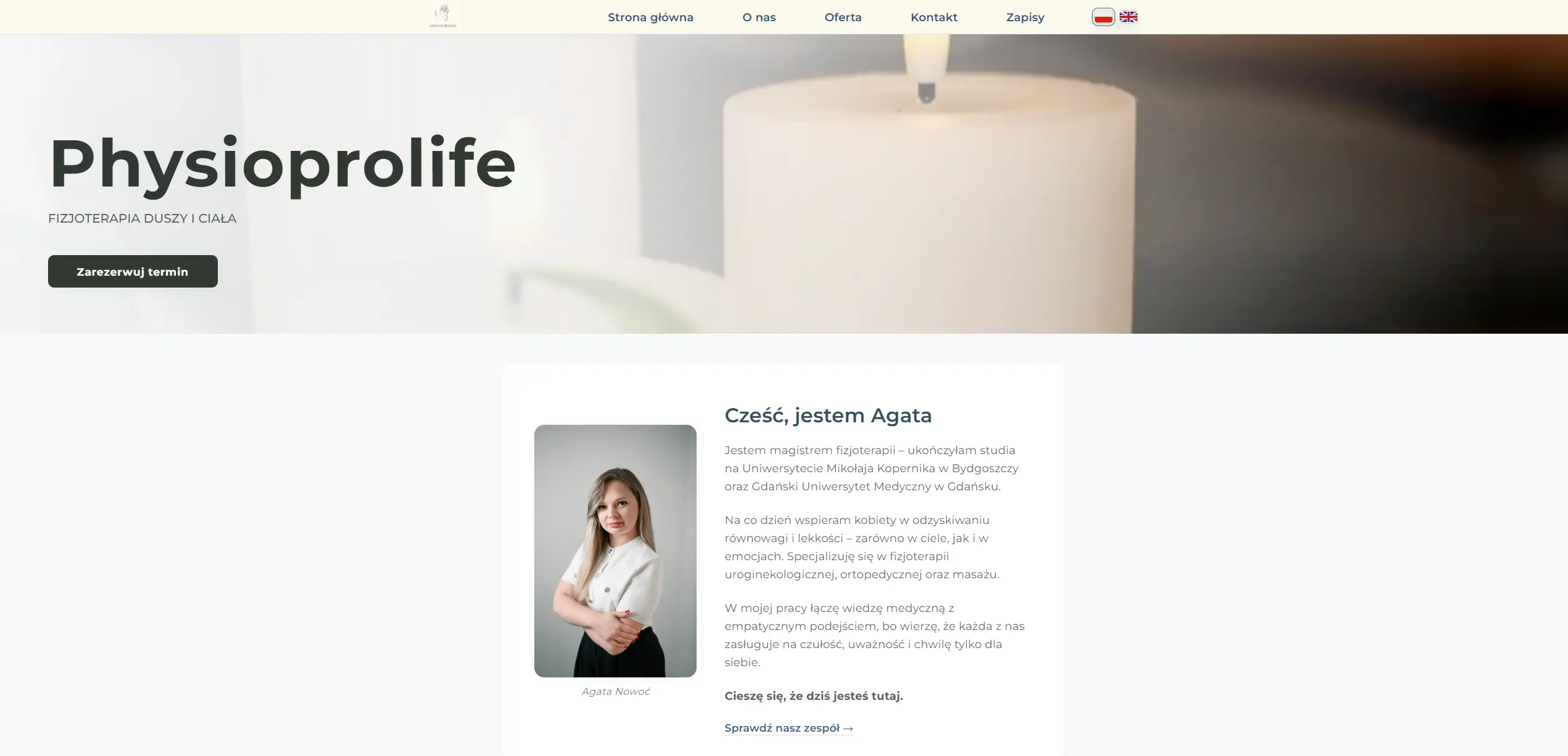 Strona Internetowa Physioprolife